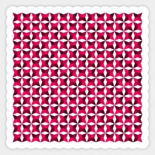 Geometric Diamond Pattern (Pink Shades) Sticker